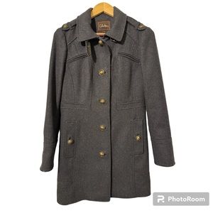Cole Haan size 8 blue military inspired coat